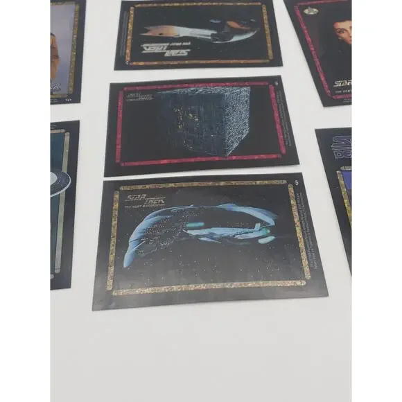 1996 90s STAR TREK LOT OF 10 VENDING MACHINE STICKER PRISM PICARD SPACESHIP - Picture 3 of 10